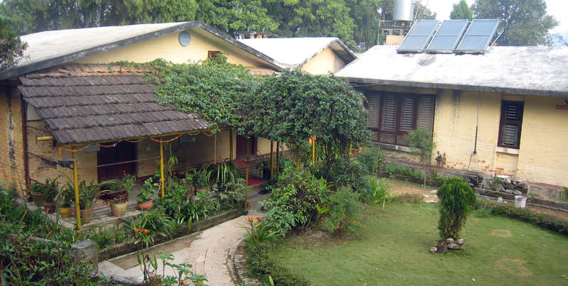 Ashram courtyard