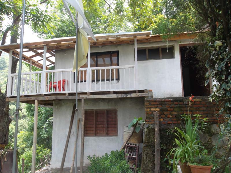 One of the ashram buildings
