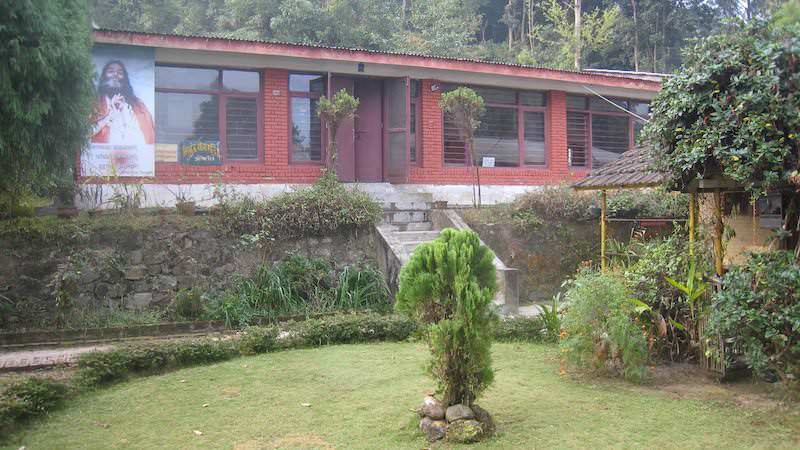 Ashram courtyard