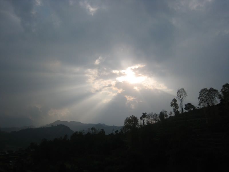 View from ashram